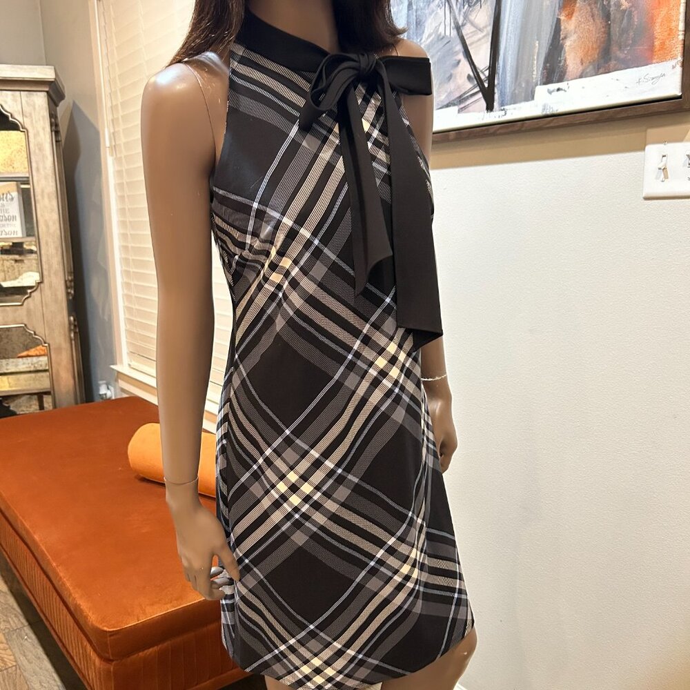 Jude Connally Maureen Dress in Grand Plaid Black